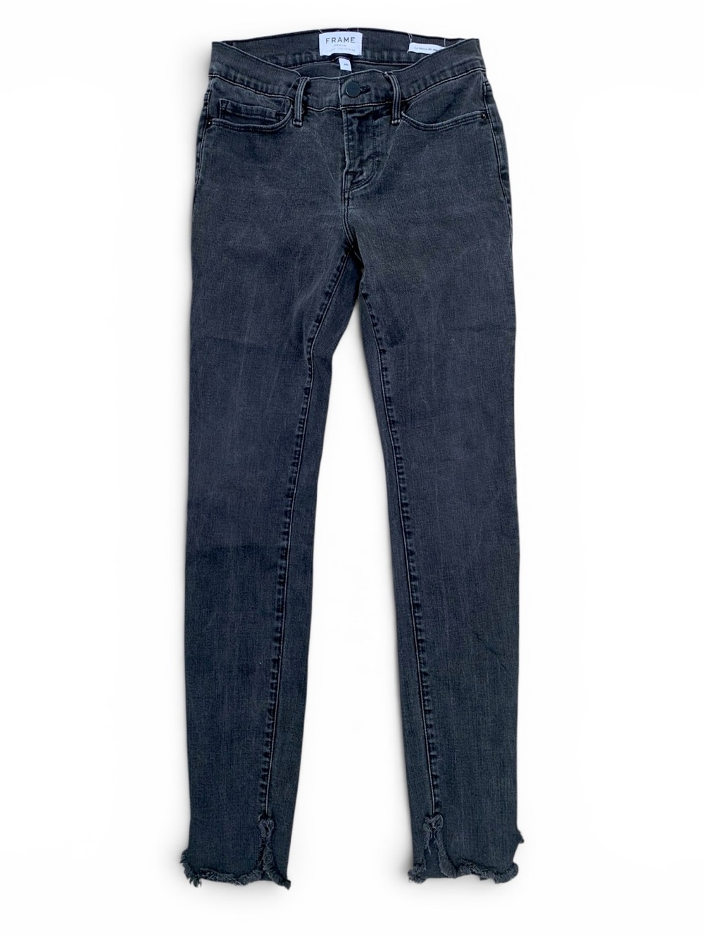 Frame Denim Le High Skinny Jeans in Washed Black 26